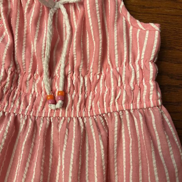 Jona Michelle Dress Size 8Y Pink Stripes Orange Tiered Sleeveless Summer‎ (4) - Picture 6 of 10